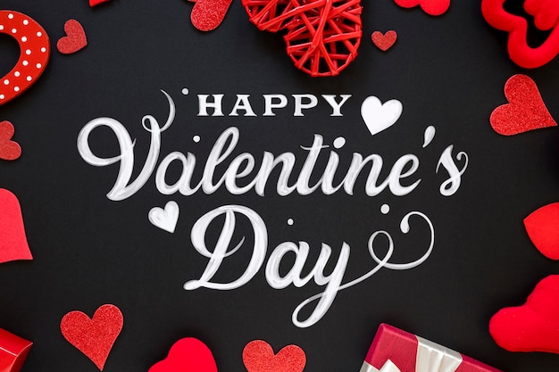 Happy valentine's day lettering | Free Vector