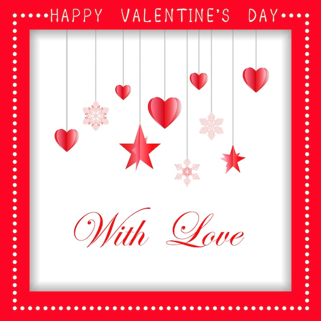 Download Happy valentines day greeting card design with paper cut ...