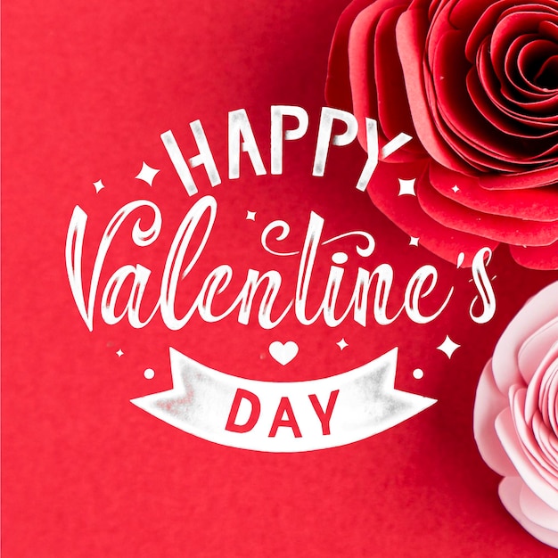 Free Vector | Happy valentines day lettering