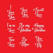 Premium Vector Happy Valentines Day Script Typography Font