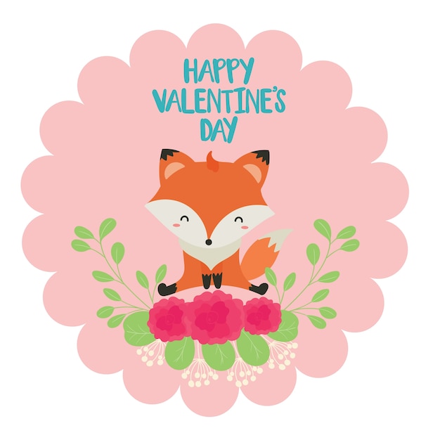 happy first valentines day fox