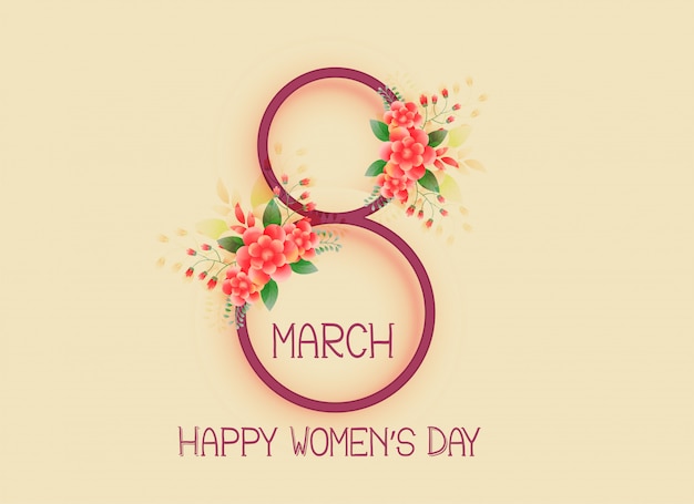 Free Vector | Happy women's day 8th of march design background