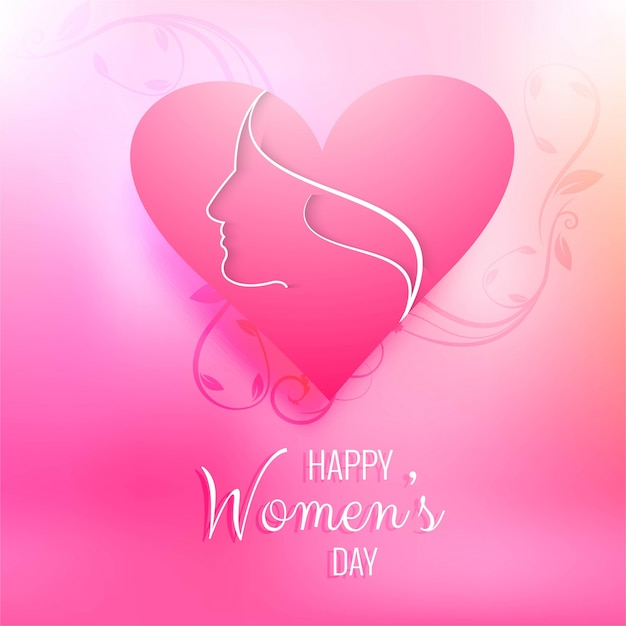 Happy Women S Day Celebration Elegant Greeting Card Design Free