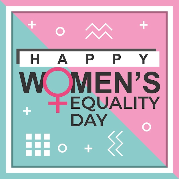 Premium Vector Happy women's equality day banner design