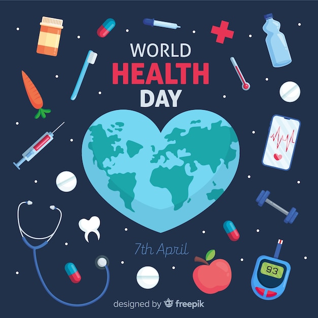 Free Vector Happy World Health Day
