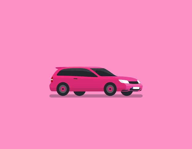 Premium Vector | Hatchback flat vector