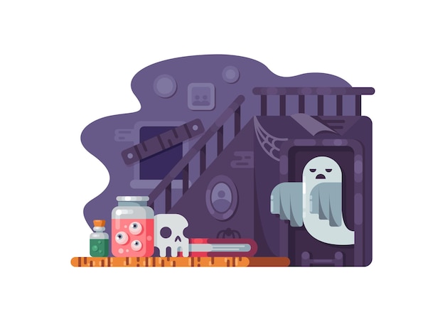 Image Freepik Com Free Vector Haunted House Old