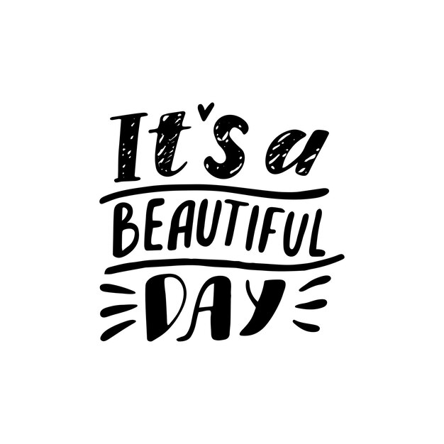 Premium Vector | Have a beautiful day. modern brush calligraphy ...