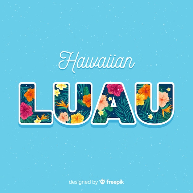 Free Vector | Hawaiian luau background