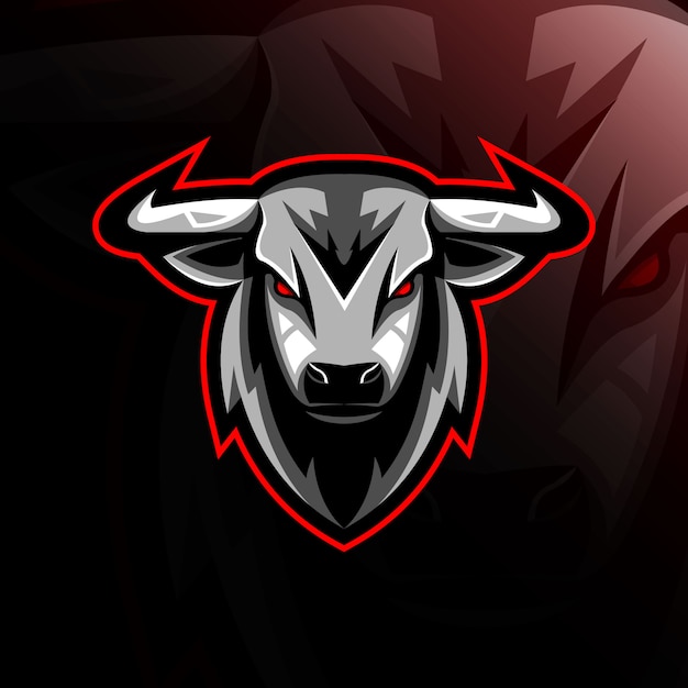 Download Free Head Bull Mascot Logo E Sport Design Premium Vector Use our free logo maker to create a logo and build your brand. Put your logo on business cards, promotional products, or your website for brand visibility.