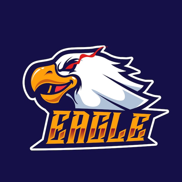 Premium Vector | Head eagle angry mascot for sports and esports logo ...