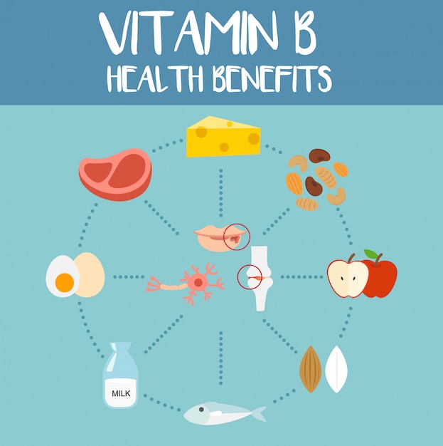 Health Benefits Of Vitamin Billustration Premium Vector 3797