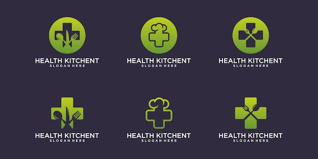Health Kitchent Logo With Business Card Design Vector Premium 282218 172 
