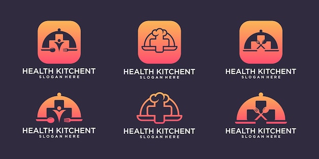 Health Kitchent Logo With Business Card Design Vector Premium 282218 174 