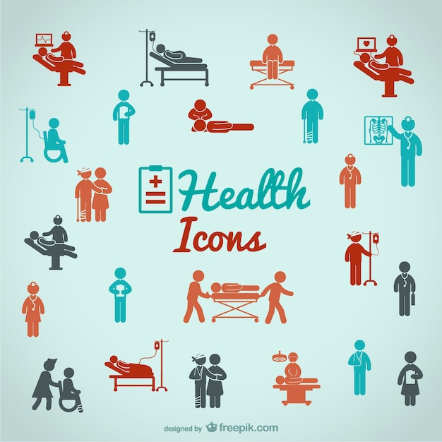 Free Vector | Health people icons