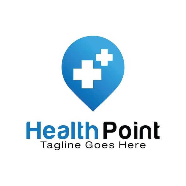 Premium Vector | Health point logo design template