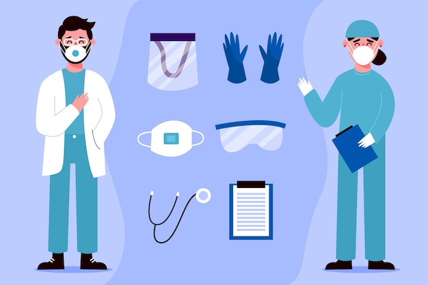 Free Vector | Health professionals collection