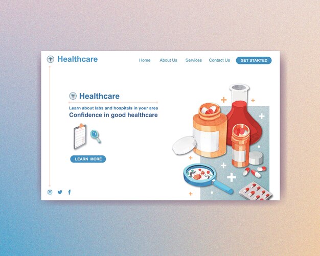 Download Free Download This Free Vector Healthcare Website Template Design Use our free logo maker to create a logo and build your brand. Put your logo on business cards, promotional products, or your website for brand visibility.