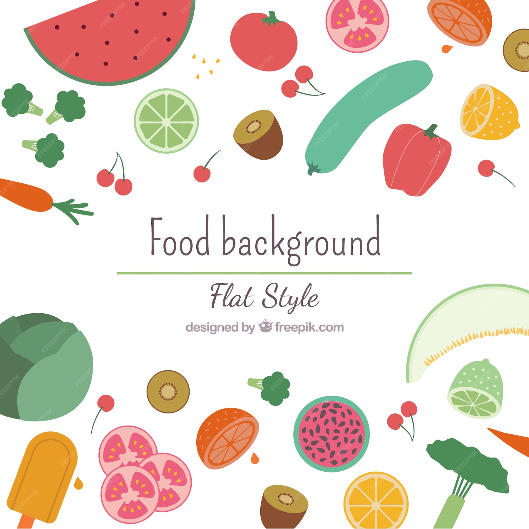 Free Vector | Healthy food background