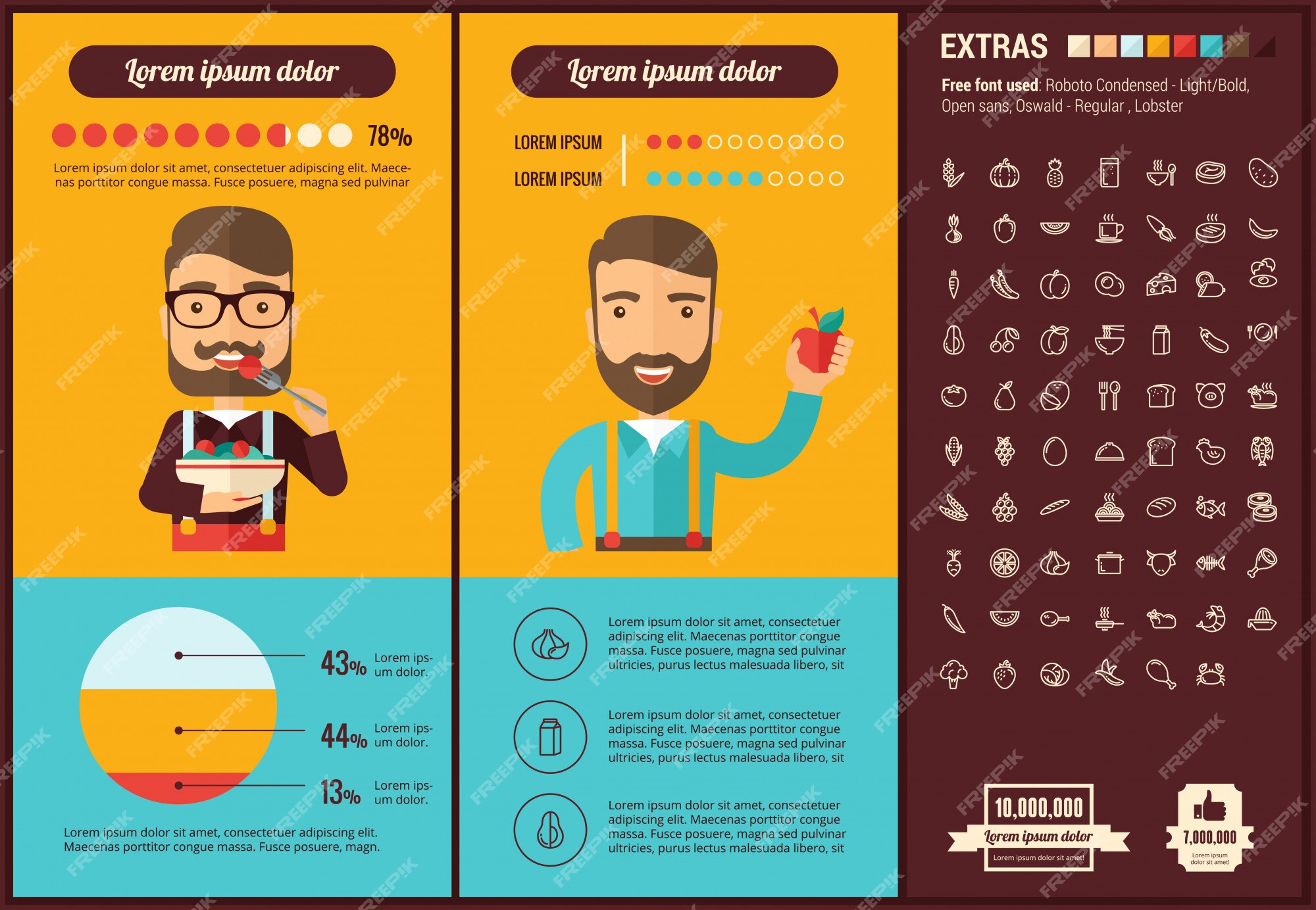 premium-vector-healthy-food-flat-design-infographic-template-and