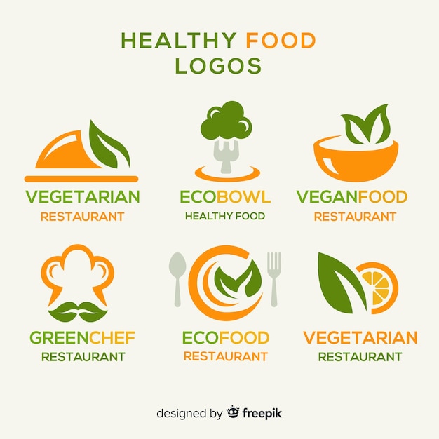 Healthy food label set | Free Vector
