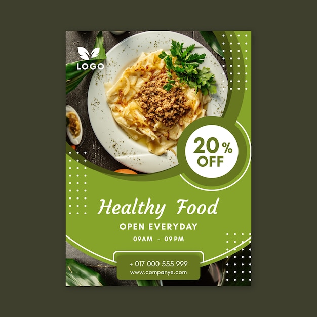 healthy food restaurant poster template_23 2148483438