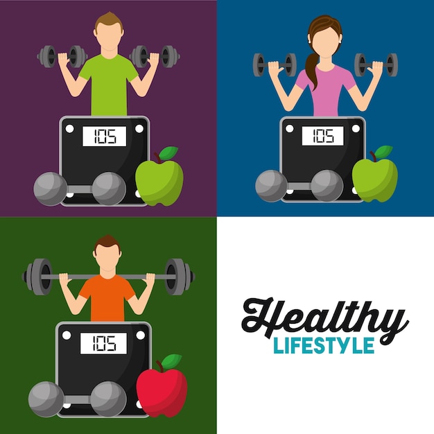 Download Free Healthy Lifestyle Set People Weight Scale Fruit Premium Vector Use our free logo maker to create a logo and build your brand. Put your logo on business cards, promotional products, or your website for brand visibility.