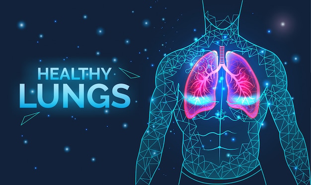 Premium Vector | Healthy Lungs, Respiratory System, Disease Prevention ...