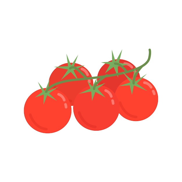健康な赤いトマトのグラフィックイラスト 無料のベクター