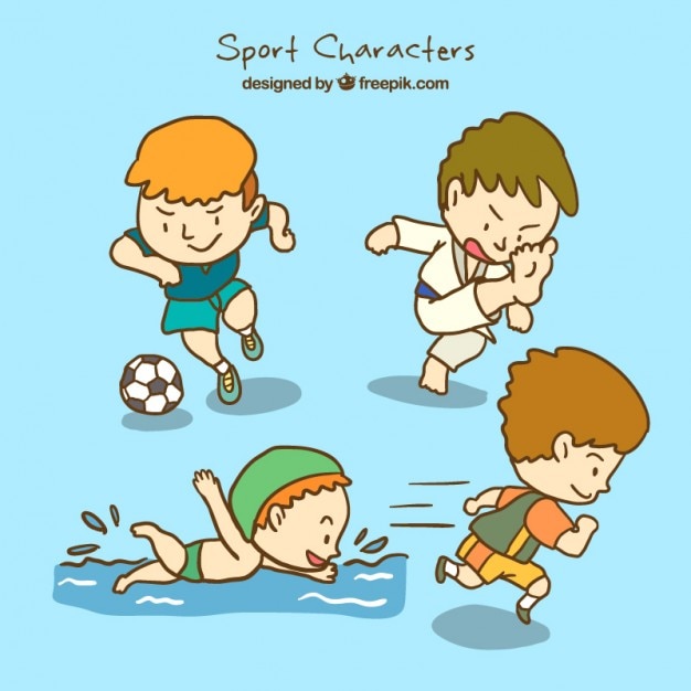 Healthy sport characters