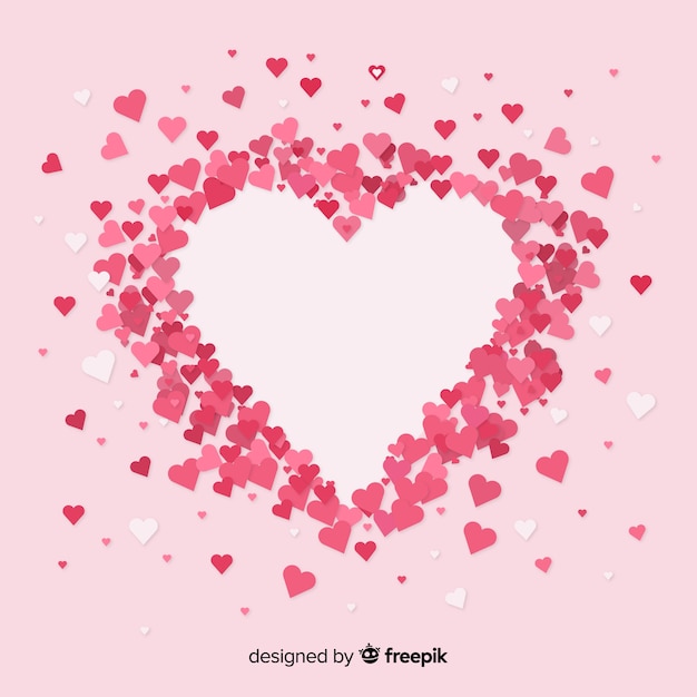 Heart background | Free Vector