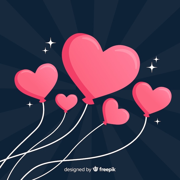 Download Free Vector | Heart balloon collection