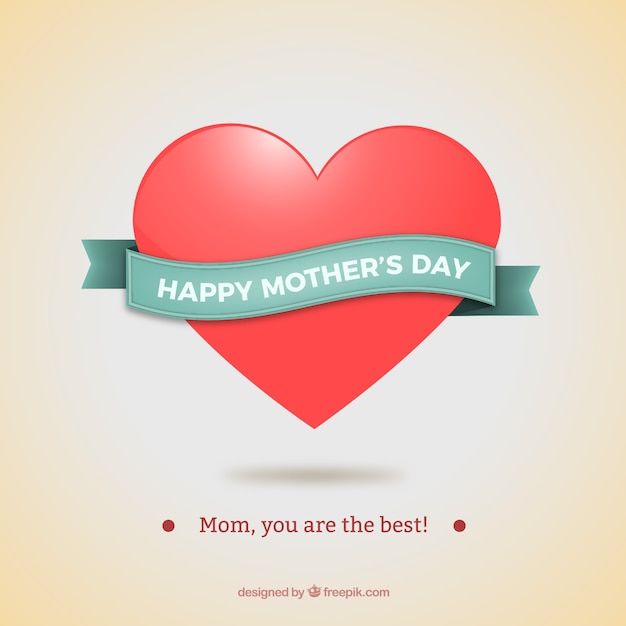 Heart card for mothers day