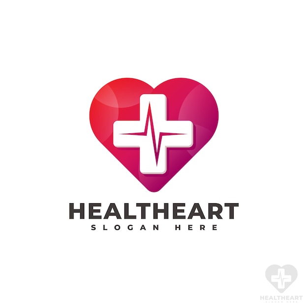 Premium Vector | Heart care - health heart logo