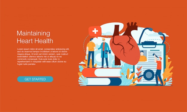 Premium Vector | Heart Health Banner