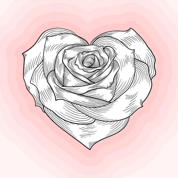 Free Free Heart Rose Svg 688 SVG PNG EPS DXF File