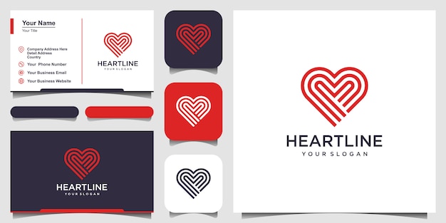 Heart symbol  icon  template elements. health care logotype concept. dating logo icon.  template. bu