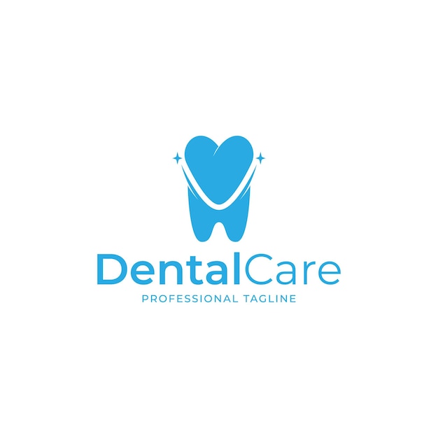 Premium Vector | Heart and teeth logo, dental care, dental clinic ...