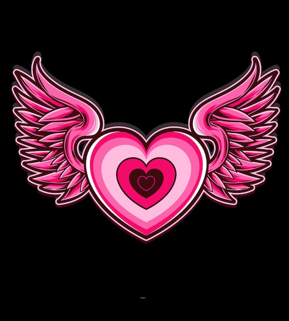 Free Free Heart Wings Svg 864 SVG PNG EPS DXF File