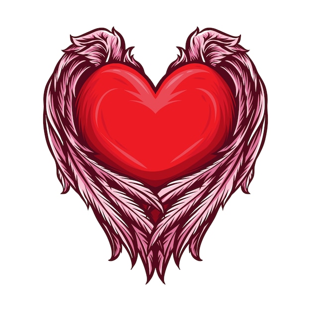 Free Free Heart Wings Svg 864 SVG PNG EPS DXF File