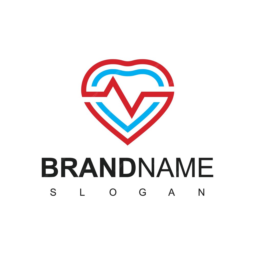 Premium Vector | Hearth care logo with pulse symbol