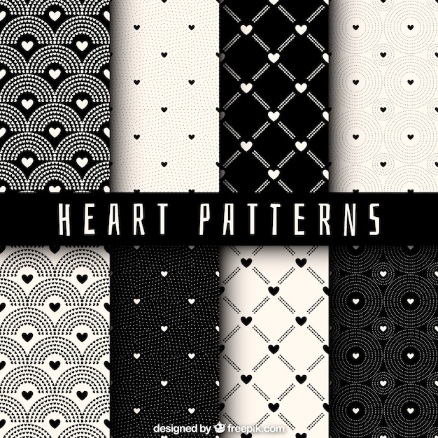 Premium Vector Hearts Pattern Collection   Hearts Pattern Collection 23 2147614111 