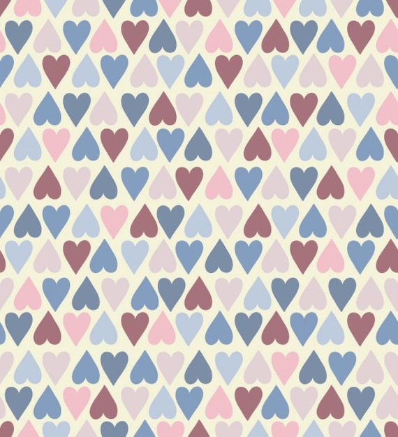 Premium Vector | Hearts pattern design