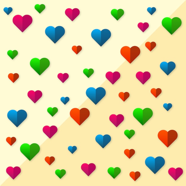 Free Vector Hearts With Different Colors