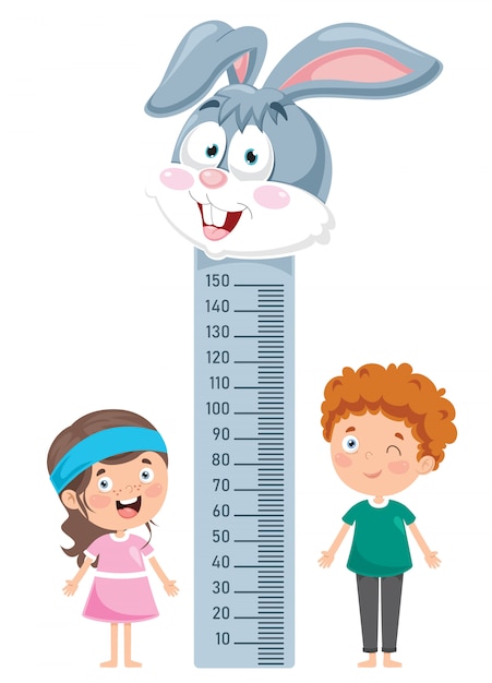 Height measure for little children | Premium Vector