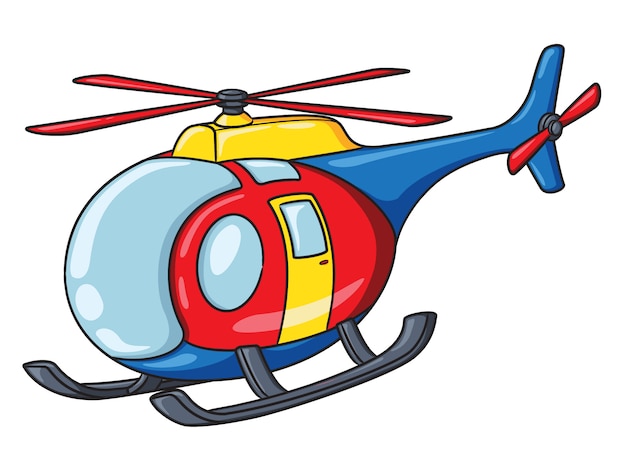 Premium Vector | Helicopter cartoon