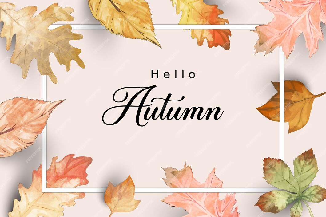 Premium Vector | Hello autumn