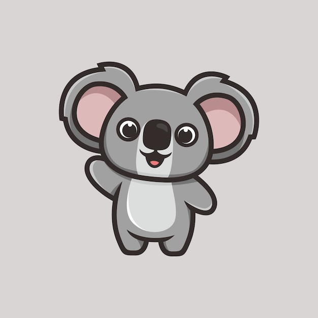 Hello koala | Premium Vector