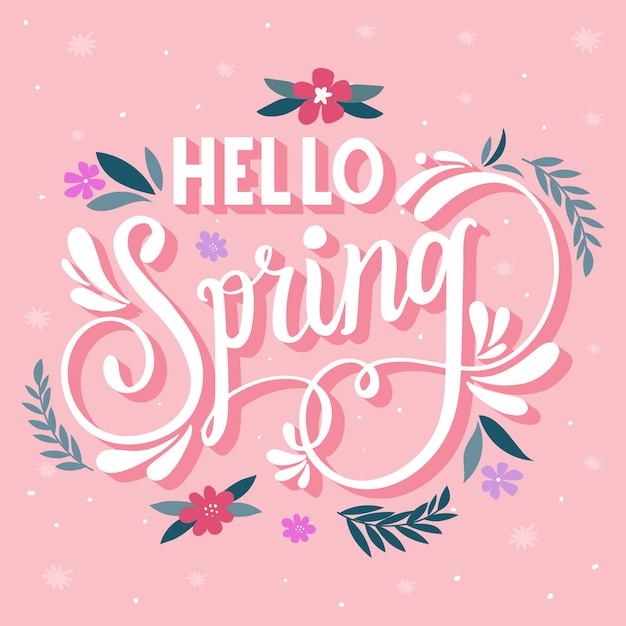 Леттеринг hello Spring. Hello Spring надпись. Hello Spring полоска.