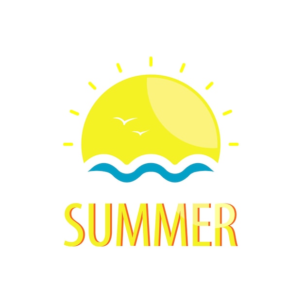 Premium Vector | Hello summer logo design inspiration